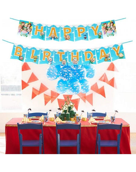 Banners Cocomelon Banner Birthday Party Supplies Decorations for Kids - C419ITIG3K7 $10.61