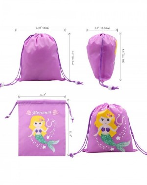 Party Packs Mermaid Drawstring Bags Under the Sea Party Supplies Decorations Gifts Goody Bag for Kids Girls Boys-8 Packs - CX...