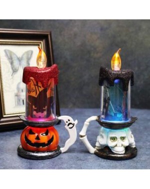 Candles Halloween Decorations Skull-pumpkin Candle-light LED Candles light Halloween Decoratio - A - C619IZWTHSC $11.28