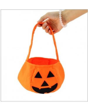 Favors Halloween Bags Pumpkin Candy Holders for Kids Child Play Trick or Treat Snack Basket Bag PTK13 - Pumpkin Bag 2 - CM186...