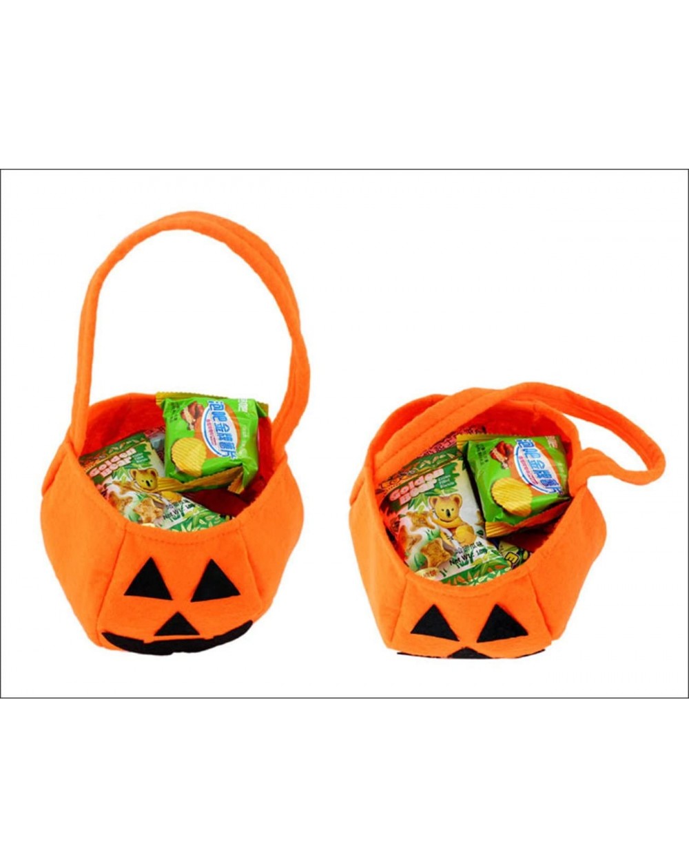 Halloween Bags Pumpkin Candy Holders For Kids Child Play Trick Or Treat ...