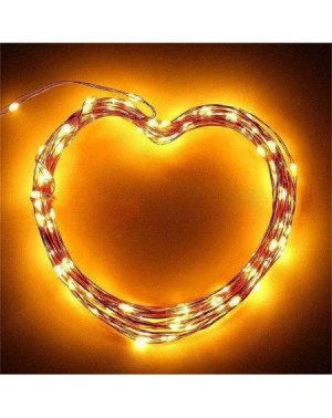 Outdoor String Lights Solar Fairy Lights- 2M Outdoor Solar Powered Copper Wire Light String 20 Lights Fairy Party Decor (Yell...