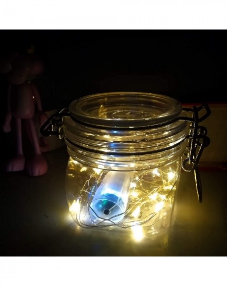 Indoor String Lights Wine Bottle Lights- 8 Modes 20 LED Battery Powered 6.6ft Silver Copper Wire Warm-White Fairy Mini String...