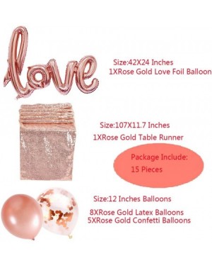 Balloons Rose Gold Bachelorette Party Baby Shower Party Birthday Party Valentine Decorations Include Rose Gold Balloons-Table...