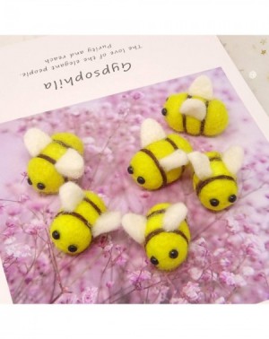 Tissue Pom Poms 6PCS Wool Felt Bumble Bee for Wedding- Baby Shower- Gender Reveal Party- Birthday Decoration - CA192TQ4TSY $9.58