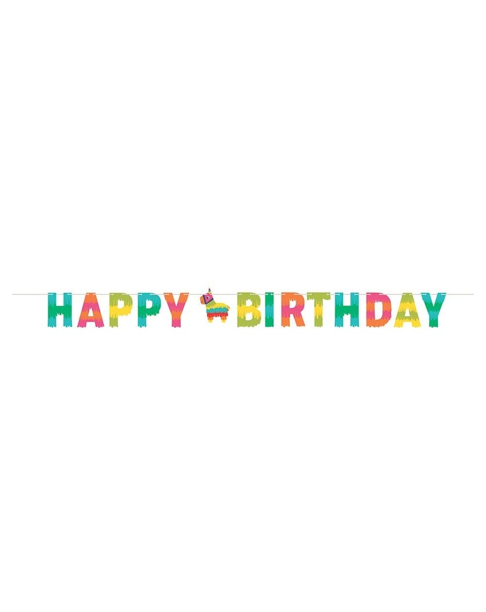 Banners Fiesta Fun Happy Birthday Banner- 1 ct- Multi-colored - C518ORAXCSM $10.49