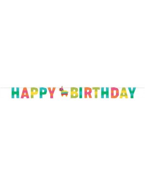 Banners Fiesta Fun Happy Birthday Banner- 1 ct- Multi-colored - C518ORAXCSM $10.49