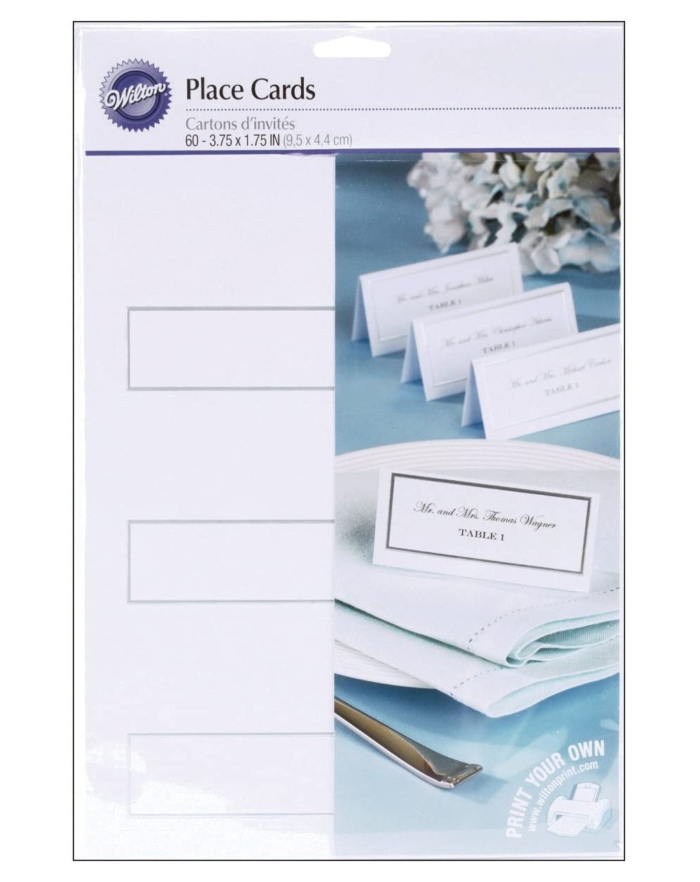 Place Cards & Place Card Holders Silver Border Place Cards - C8113QOS1E1 $13.16