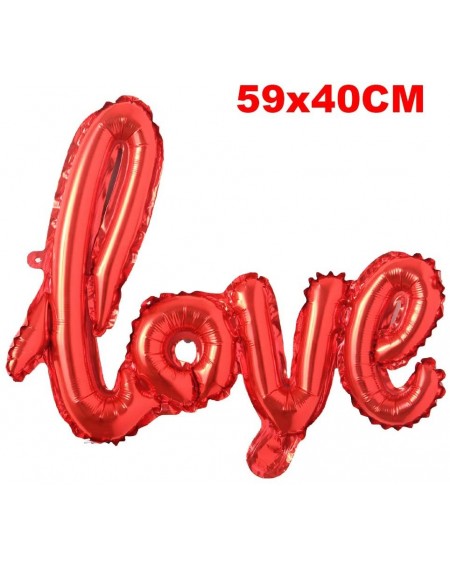 Balloons Foil Aluminum Helium Balloon Anniversary Wedding Valentines Day Propose Happy Wedding Marriage Decoration Letter Lov...