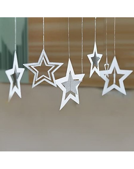 Favors Twinkle Twinkle Little Star Hanging Decorations for Baby Shower Birthday Christmas Xmas Party Deocr (Glitter Silver-14...