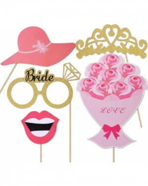 Photobooth Props 52pcs Wedding Photo Booth Props- Bachelorette Party Photo Booth Prop Kit for Bridal Shower- Engagement and V...