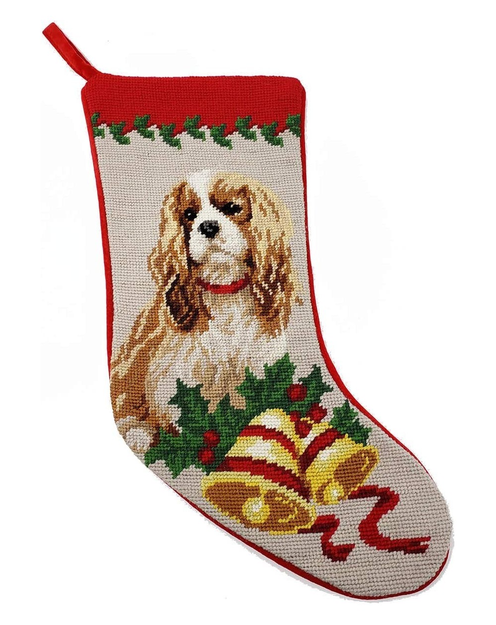 Stockings & Holders Blenheim Cavalier King Charles Needlepoint Christmas Stocking - CV12MZKOIQC $36.72