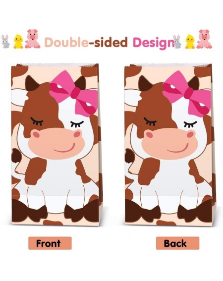 Party Packs Farm Animal Party Favor Bags-Barnyard Birthday Treat Goody Bags For Farm Animal Party Supplies Pack of 24 - CU18S...