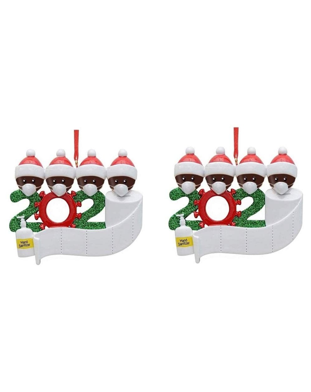 Ornaments 2pcs Christmas Decoration- Survivor Family Accessories-3 with Face Masks Christmas Ornaments- Christmas Tree DIY De...