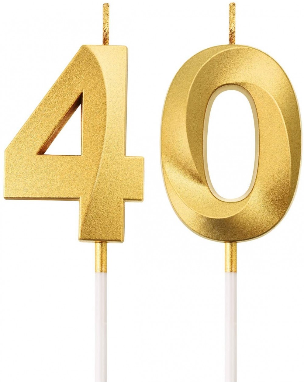 40th Birthday Candles Cake Numeral Candles Happy Birthday Cake Topper ...