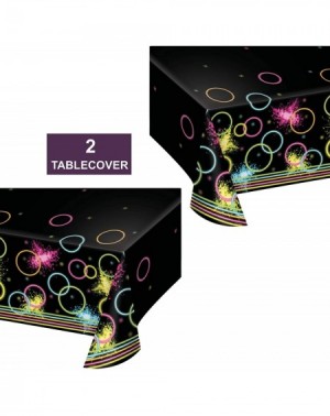 Party Packs Glow Party Plastic Table Cover- 54" x 102" (2 Pack) - Glow Party Plastic Table Cover- 54" X 102" - CQ196IGRHQI $1...