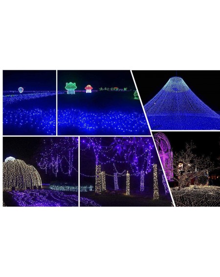 Outdoor String Lights Christmas LED String Lights 8 Modes 33Ft 100 LEDs Battery Operated 8 Modes Twinkling Starry Fairy Light...