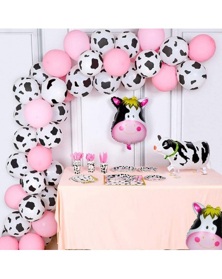 Party Packs 165 Pcs Cow Party Supplies Plate Balloon Birthday Decorations Set - Farm Party Dinnerware Cow Plates Cups Cutlery...