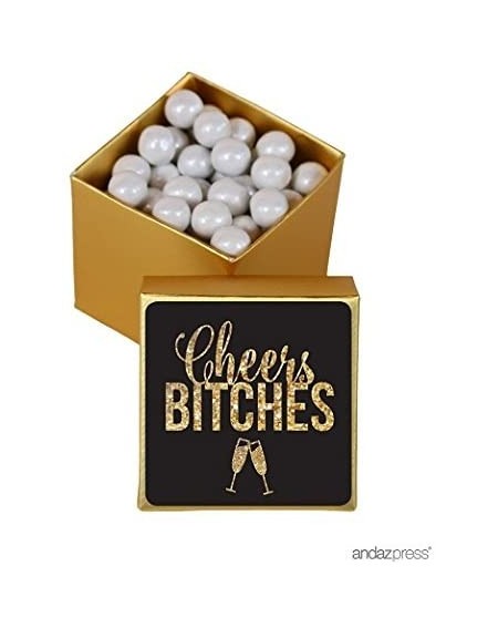 Banners & Garlands Cheers Bitches Bachelorette Party Collection- Favor Box DIY Party Favors Kit- 20-Pack - Favors Kit Box Cus...