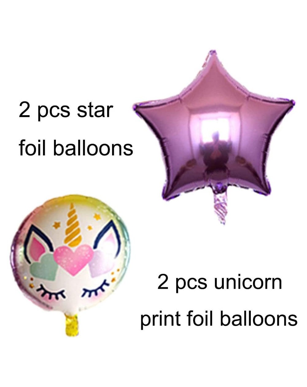 Rainbow Unicorn Balloons Birthday Party Decorations Large Rainbow ...