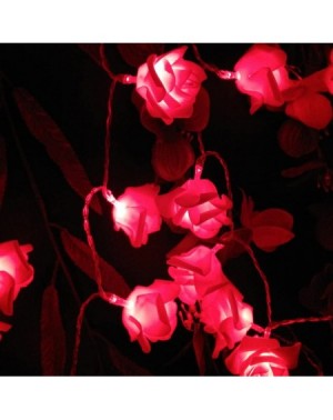 Indoor String Lights Novelty Rose Flower String Lights by Battery Operated for Wedding Garden Christmas Decor. 2M 6.6FT 20 LE...