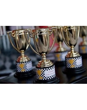 Party Favors Plastic Trophies - 24 Pack 4 Inch Cup Golden Trophies for Children- Competitions- Awards- Parties- Party Favors-...