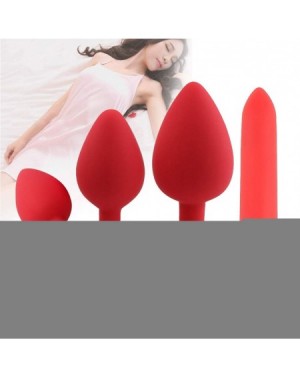 Adult Novelty Soft Medical Silicone Trainer Kit for Women-Anales Pugs Beginner Set 4Pcs/Set 4set red - 4set Red - C619HGCNH0R...