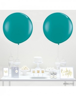 Balloons 3-Foot Huge 36-inch Latex Balloon Party Kit with Gold Cards & Gifts Sign- Aqua Turquoise- 2-Pack- for Peacock Gradua...