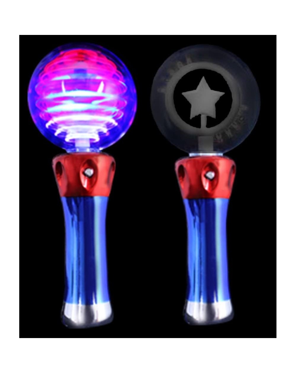 Party Favors LED Light Up Magic Star Spinner Wand Toy for 4th of July Parties and Events - Multicolor - CP119TD9M73 $7.52