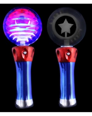 Party Favors LED Light Up Magic Star Spinner Wand Toy for 4th of July Parties and Events - Multicolor - CP119TD9M73 $7.52