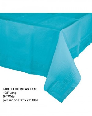 Tablecovers Paper Banquet Table Cover- Bermuda Blue - CM119A3FUOP $10.37