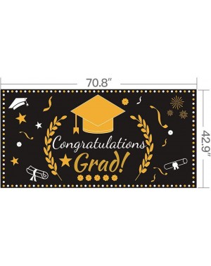 Banners Graduation Party Decorations-Graduation Party Tablecover 2 Pack (107"x 54") and Graduation Party Banner 1 Pack (70.8"...