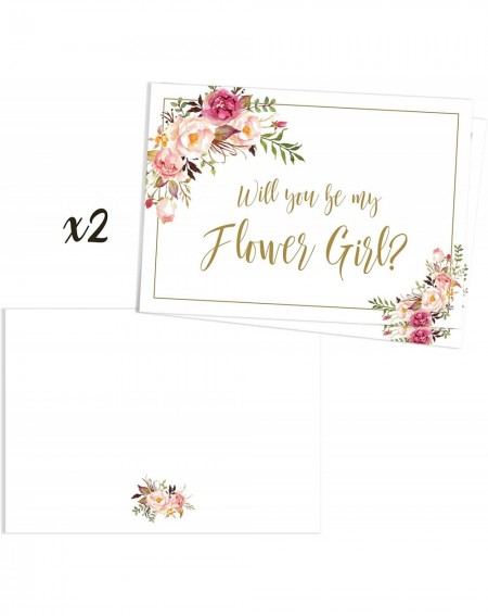 Favors Soft flowers wedding party proposal notes (White) - White - CU180ZQ9U8D $16.32