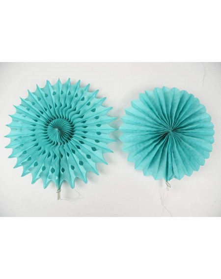 Tissue Pom Poms Bridal Shower Decorations Robin's Egg Blue White Black Tissue Paper Fan Decorations Robin's Turquoise Birthda...