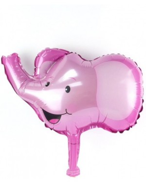 Balloons Mini 14" Pink Elephant Head Cartoon Animal Balloon 6pcs - C51895UXEX0 $11.12