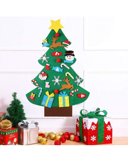 Swags DIY Felt Christmas Tree Decorations Kit for Kids- Christmas Decoration Outdoor Indoor Ornaments Wall Window Door Hangin...