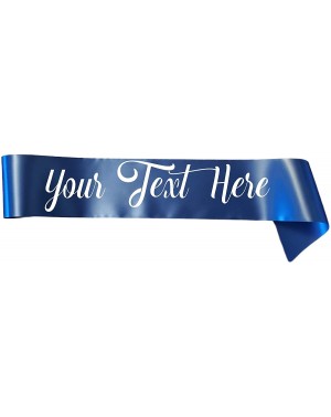 Favors Personalized Sash Special Events or Halloween Pageant Birthday Wedding - Navy - C2192Y0ZIM5 $20.10