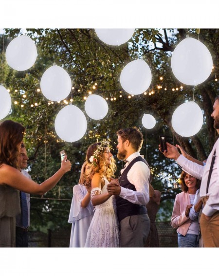 Balloons LED Light Up Balloons White 40 Pack- Glow in The Dark Balloons for Wedding Birthday Party Supplies Decorations - Can...