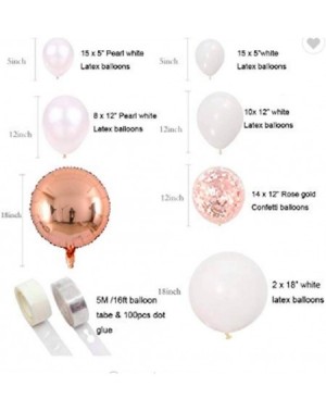 Balloons Rose Gold Confetti & White Balloon Garland Arch 66 Pieces Boho- Garden- Wedding- Shower- Party Decor. - CS1936E5894 ...