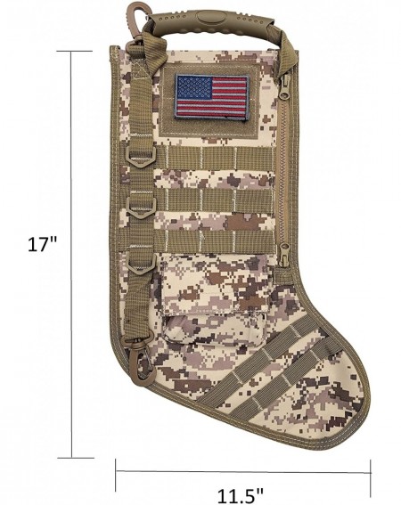 Stockings & Holders Tactical Christmas Stocking with Molle Gear (ACU) - Acu - CN12J6M8JR5 $12.02