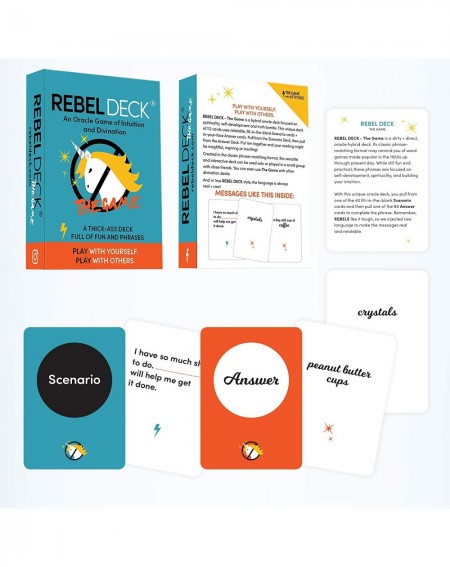 Party Games & Activities REBEL DECK- The Game- an Oracle Game of Intuition and Divination (112 Cards) - CV18OOW8HIE $25.65