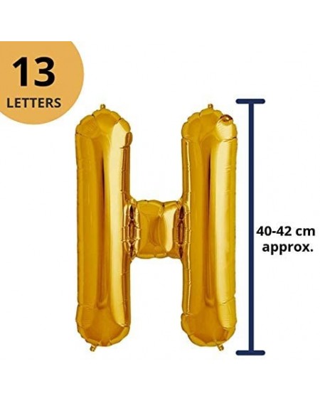 Banners & Garlands Happy Birthday Foil Balloons for Decoration (Gold 16 Inch) - Gold - CC18OZU8EQ5 $9.72