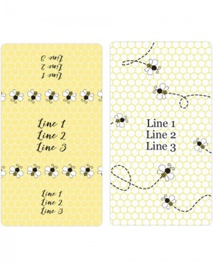 Favors Personalized Yellow Bumble Bee Mini Candy Bar Labels - 45 Stickers - CG19E0QU8N7 $10.29