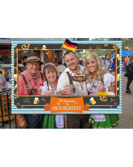 Photobooth Props Oktoberfest Photo Frame Decorations - German Beer Festival Booth Props Party Supplies (Frame) - Frame - CC18...