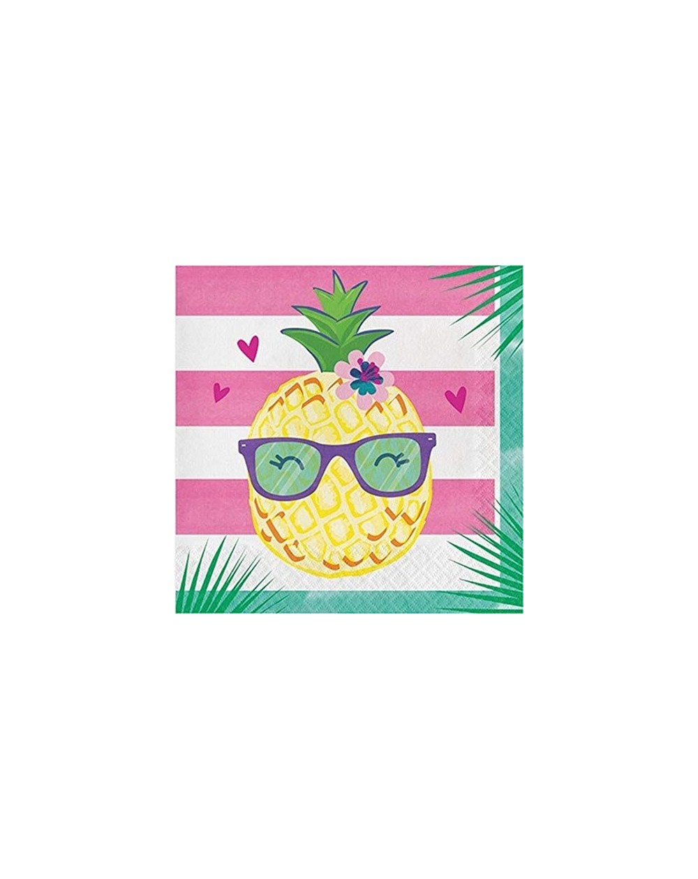 Tableware Pineapple and friends Napkins- 6.5"- Multicolor - C218DYELGL3 $10.77