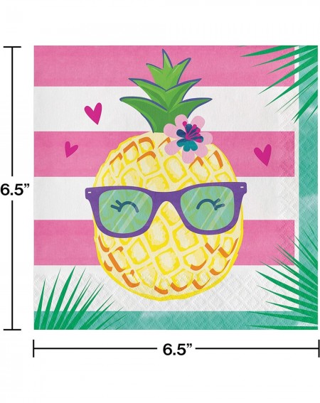 Tableware Pineapple and friends Napkins- 6.5"- Multicolor - C218DYELGL3 $10.77