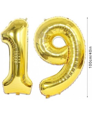 Balloons 2pcs 40 Inch Number Balloon Foil Balloon Number 19 Jumbo Giant Balloon Prom Balloon Mylar Huge Number Balloon for Bi...