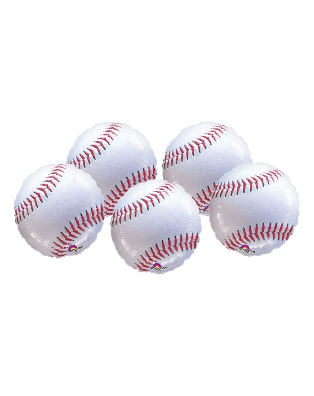 Balloons Set of 5 Baseball Sports 18" Foil Party Balloons - C718H2E7SAO $15.65