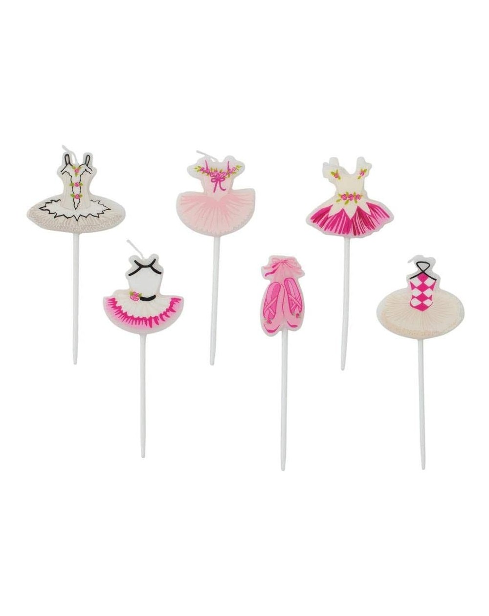 Cake Decorating Supplies Ballet Tutus Die-Cut Party & Birthday Candles- 12 Candles - CR18WGES62Q $18.28