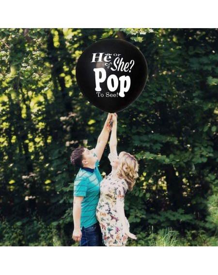 Balloons Gender Reveal Balloon Premium 36" - "He or She Pop to See!" - 2 Balloon Pack - CH192699WOT $9.83